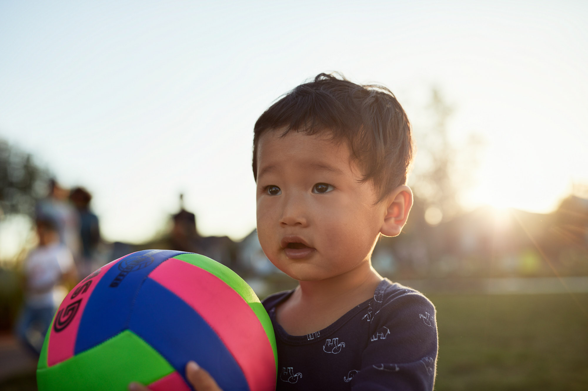 Toddler and Volleyball | Lifestyle Photography
