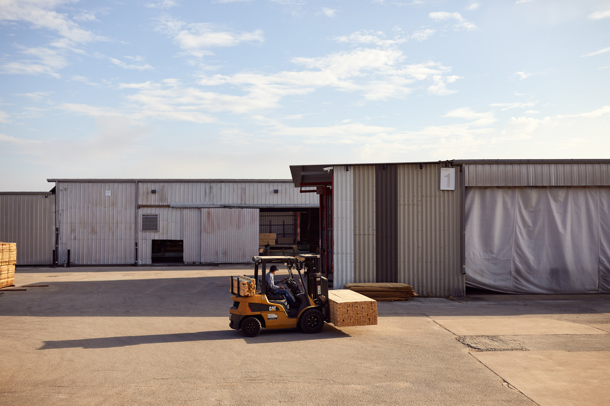 Forklift and Lumber Yard| Industrial Photography