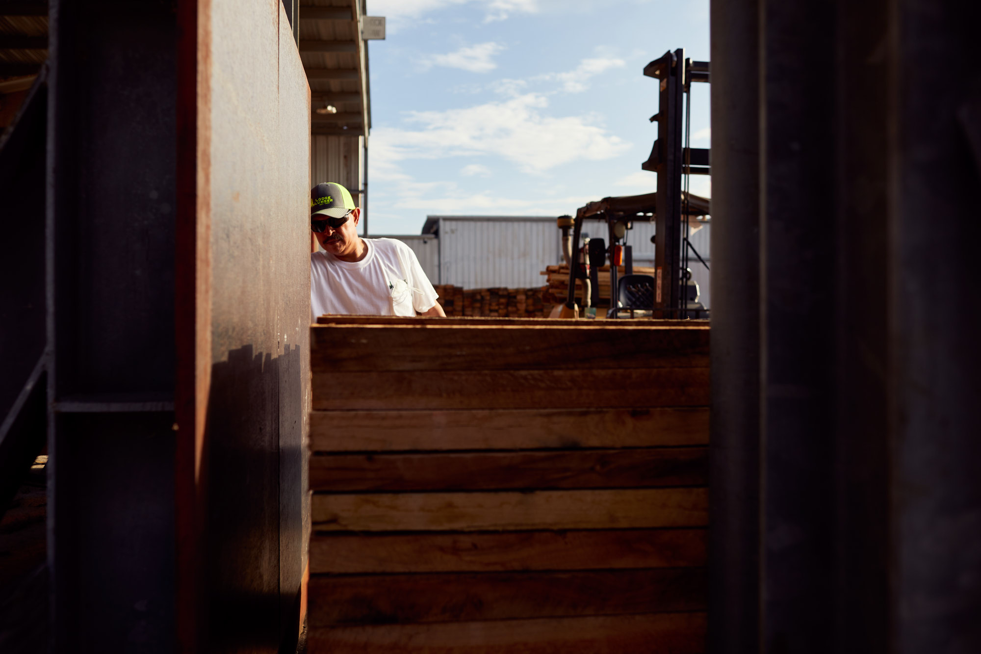 Lumber Yard Worker | Industrial Photography